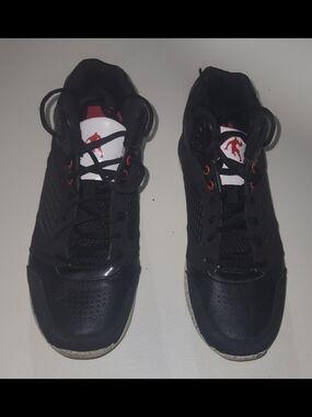 Mens And1 Black Athletic Sneakers with Red Accent Size 8.5